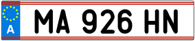 Trailer License Plate